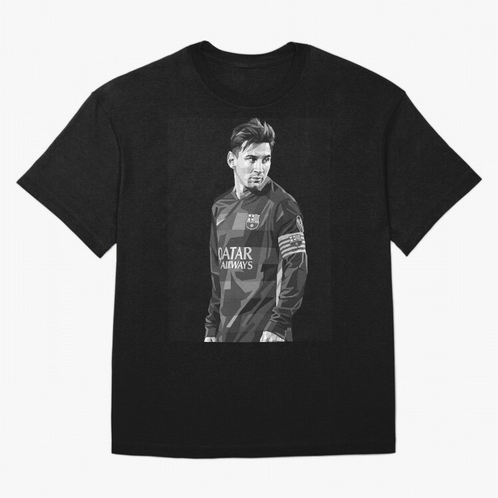 Messi grayscale Classic T-Shirt Show Your Love for Match Day Hype around FIFA World Cup 2026, Haaland and Mbappe, Brazil, Football History, Final Match Energy, Crowd Noise and Once in a Lifetime Moments; Ideal for Passionate Fans Who Love Underdog