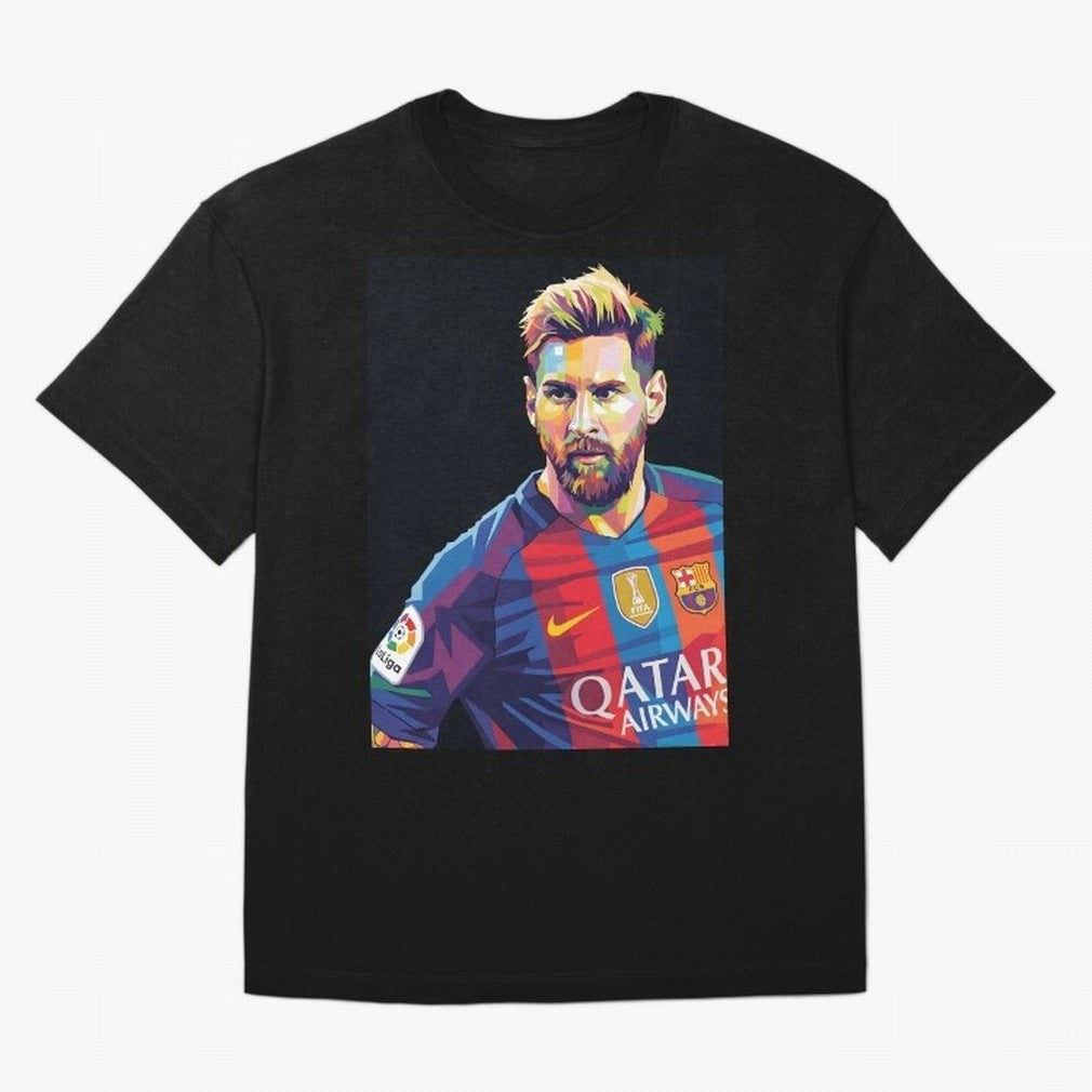 Messi Wpap Oversized T-Shirt Join the Countdown to Match Day Hype around FIFA World Cup 2026 Group Stage, Neymar, Haaland and Cristiano Ronaldo, Portugal, Spain and Germany, Goal Celebration Energy, Supporter Heritage, Football Icons and Worldwide