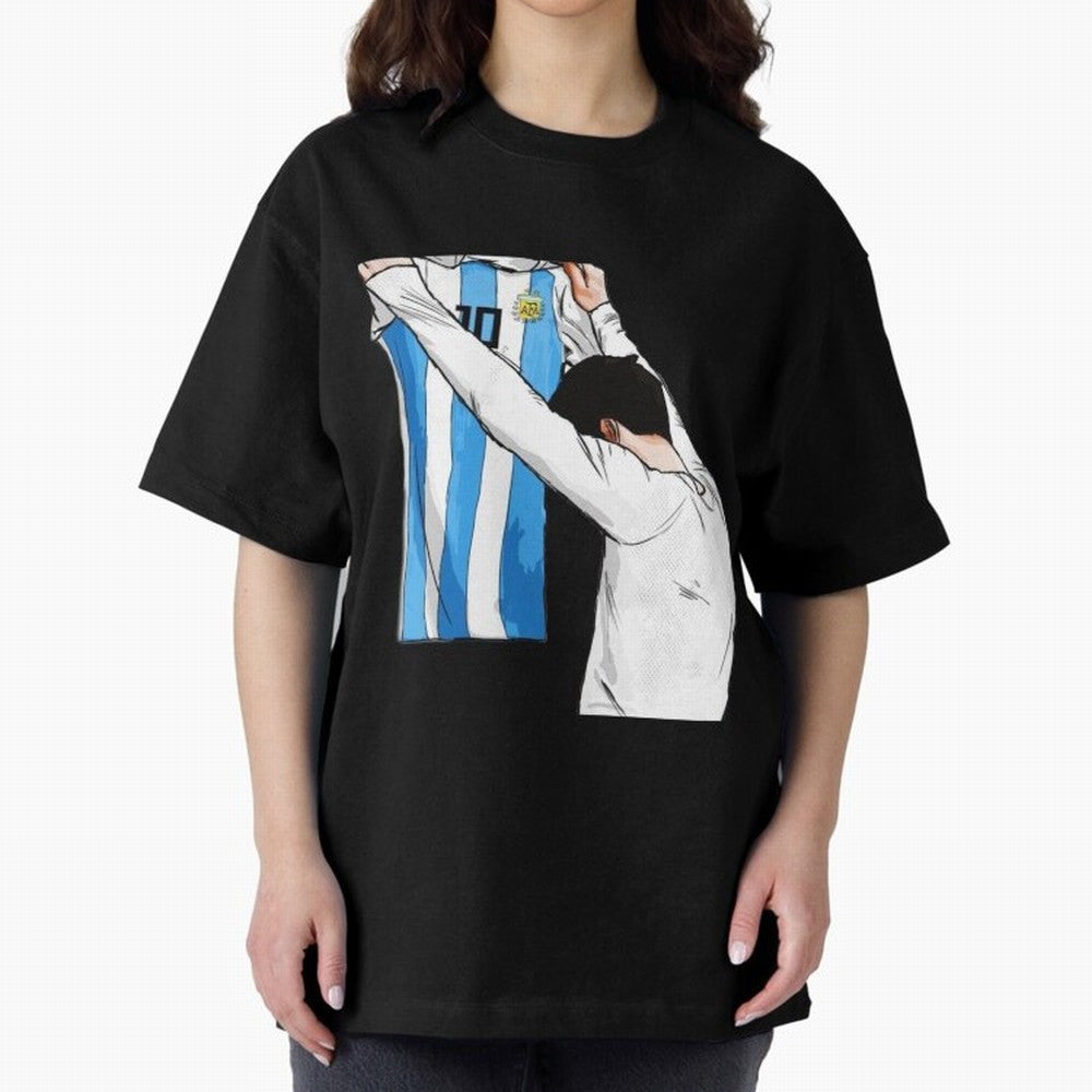 Lionel Messi holding his shirt, Argentina copa america| Perfect Gift For you and friends Classic T-Shirt Embrace FIFA World Cup 2026 Group Stage for Fans of Neymar and Brazil, Bringing Football Passion, Legendary Performances, Festival Vibes and