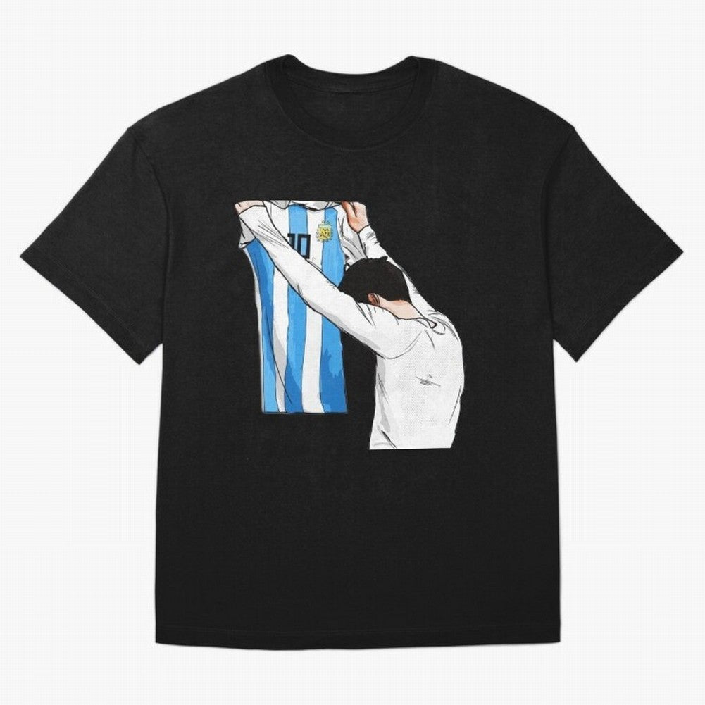 Lionel Messi holding his shirt, Argentina copa america Classic T-Shirt Experience the FIFA World Cup 2026 USA Canada Mexico Journey through Mbappe and Neymar Highlights, Germany Pride, Supporter Pride, Iconic Celebrations, Legendary Names and