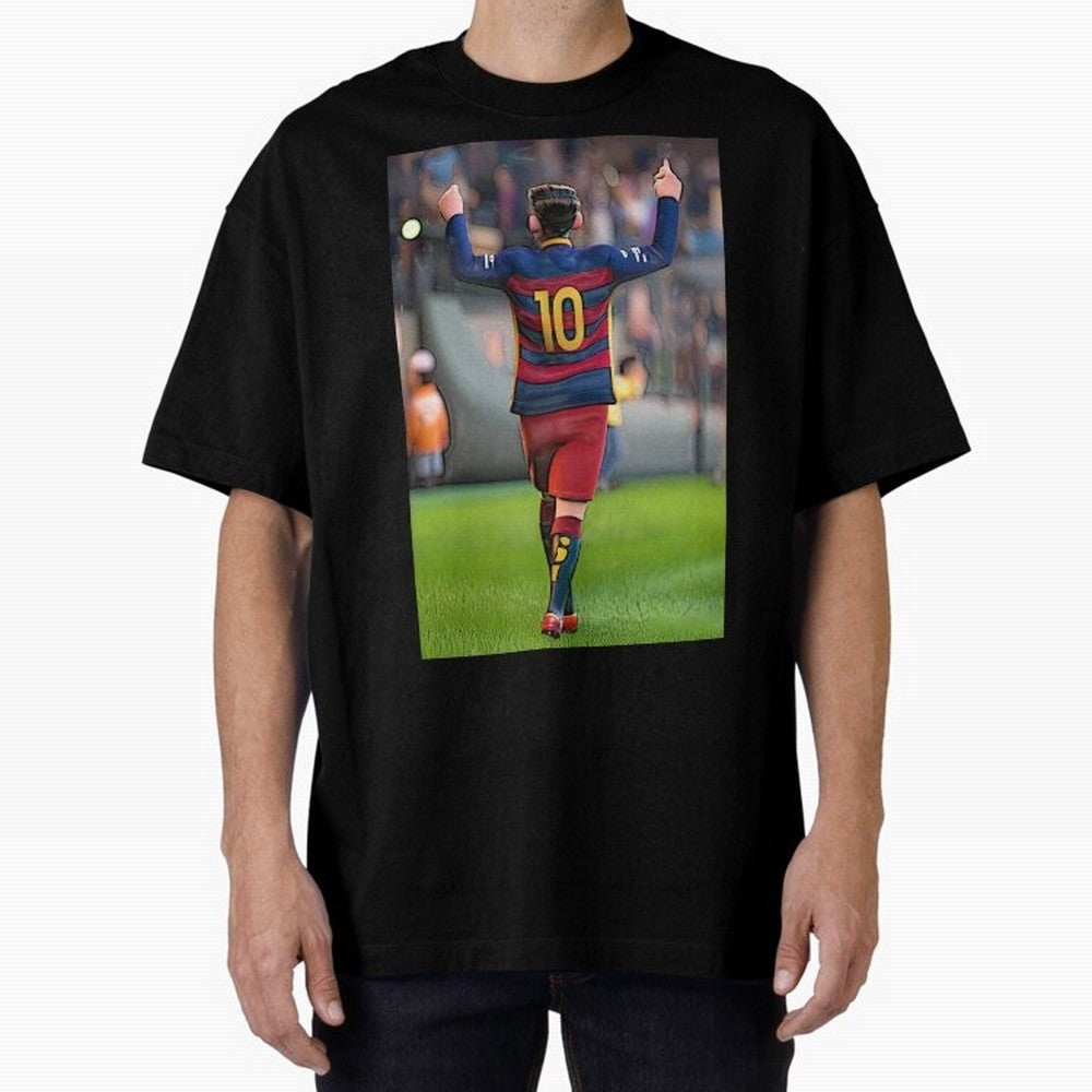 Lionel Messi (2) caricature Oversized T-Shirt Fuel Your Fan Pride for FIFA World Cup 2026 Group Stage Celebrating Messi, Neymar and Mbappe, England and Germany Energy, Sports Nostalgia, International Competition, Famous Players and Unforgettable
