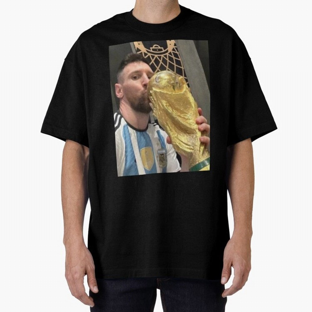 lionel Messi Oversized T-Shirt Bring Champion Energy into Match Day Hype around FIFA World Cup 2026 Group Stage, Haaland, Brazil, Portugal and Argentina, Supporter Pride, Iconic Celebrations, Legendary Names and Global Match Day Energy; Perfect for