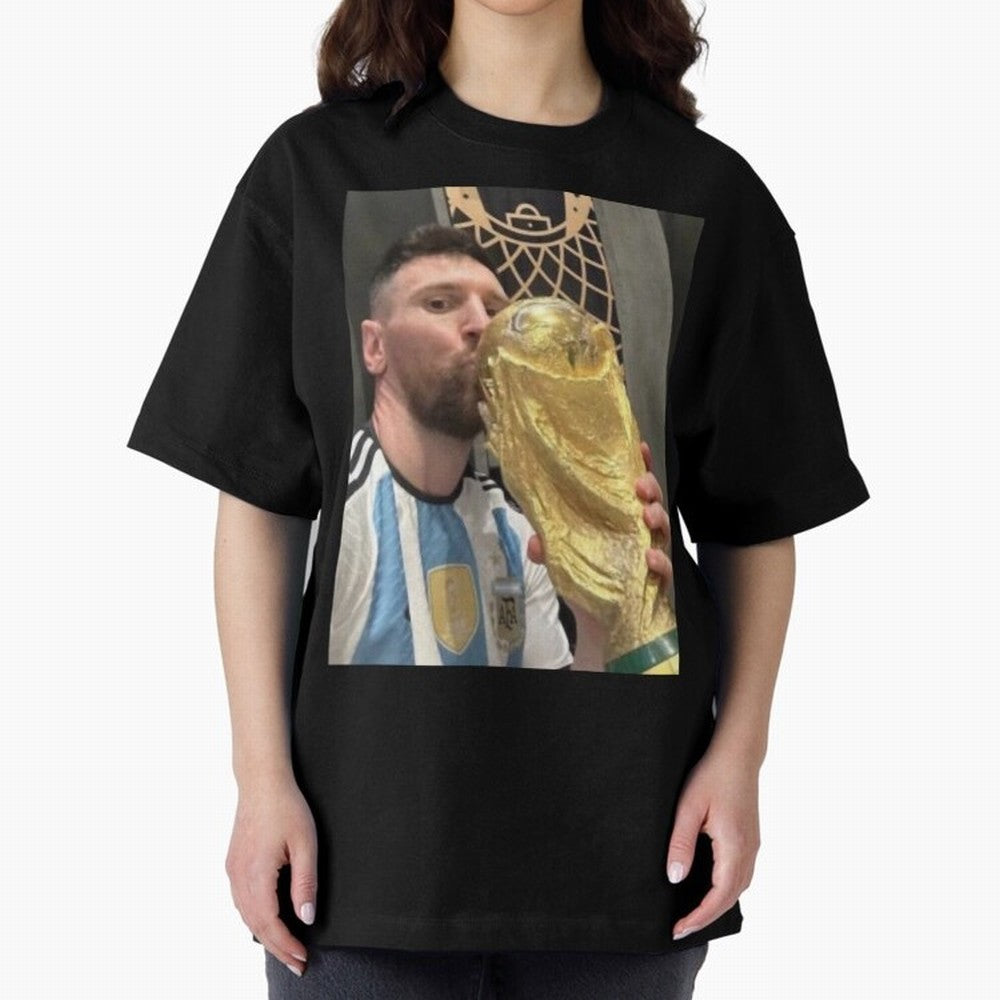 lionel Messi Oversized T-Shirt Bring Champion Energy into Match Day Hype around FIFA World Cup 2026 Group Stage, Haaland, Brazil, Portugal and Argentina, Supporter Pride, Iconic Celebrations, Legendary Names and Global Match Day Energy; Perfect for