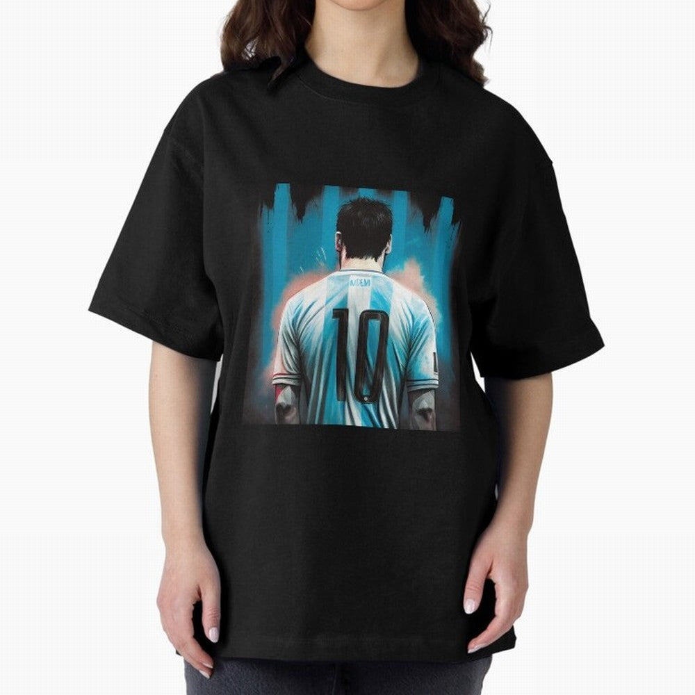 Lionel Messi Oversized T-Shirt Elevate FIFA World Cup 2026 USA Canada Mexico Spirit, Centered on Argentina, France and Brazil, Haaland, Tournament Hype, Historic Matchups, Family Viewing Parties and Global Sports Pride; Created for Match Day