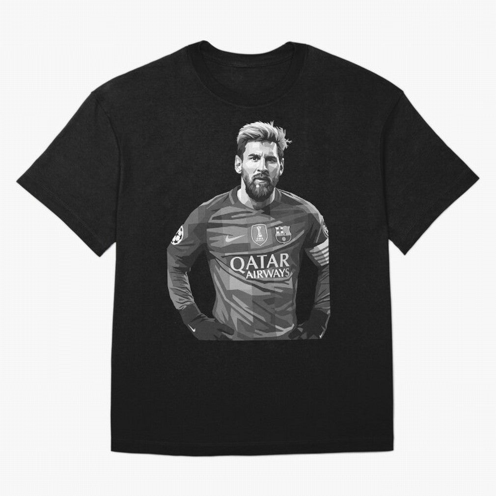 Messi grayscale Classic T-Shirt Join the FIFA World Cup 2026 USA Canada Mexico Journey through Cristiano Ronaldo, Haaland and CR7 Highlights, Portugal Pride, Vintage Soccer Flavor, Modern Football Stars, National Flags and Final Night Emotion;