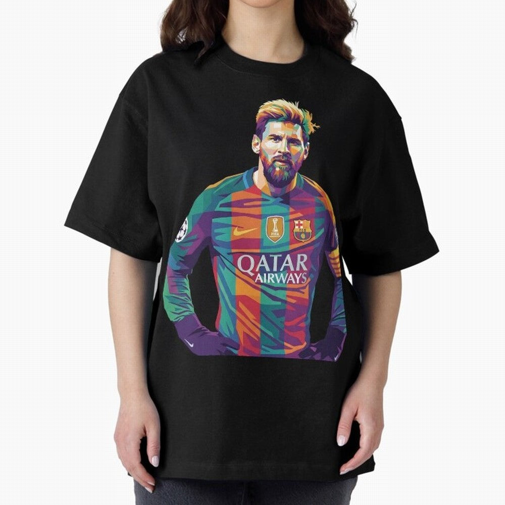 Messi Wpap Classic T-Shirt Back the Journey through FIFA World Cup 2026 USA Canada Mexico for Fans of Messi and Portugal, Spain and Germany, Bringing Sports Nostalgia, International Competition, Famous Players and Unforgettable Victories; Perfect