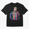 Messi Wpap Classic T-Shirt Back the Journey through FIFA World Cup 2026 USA Canada Mexico for Fans of Messi and Portugal, Spain and Germany, Bringing Sports Nostalgia, International Competition, Famous Players and Unforgettable Victories; Perfect