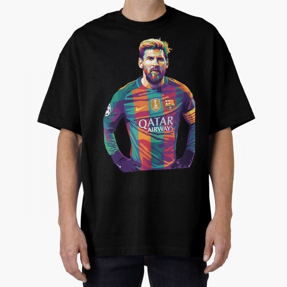 Messi Wpap Classic T-Shirt Back the Journey through FIFA World Cup 2026 USA Canada Mexico for Fans of Messi and Portugal, Spain and Germany, Bringing Sports Nostalgia, International Competition, Famous Players and Unforgettable Victories; Perfect