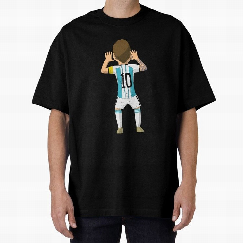 Cartoon Illustration Messi vs Netherlands World Cup Qatar 2022 Classic T-Shirt Turn Football Passion into Match Day Hype around FIFA World Cup 2026 Group Stage, Haaland, France, Soccer Culture, Superstar Moments, National Team Dreams and