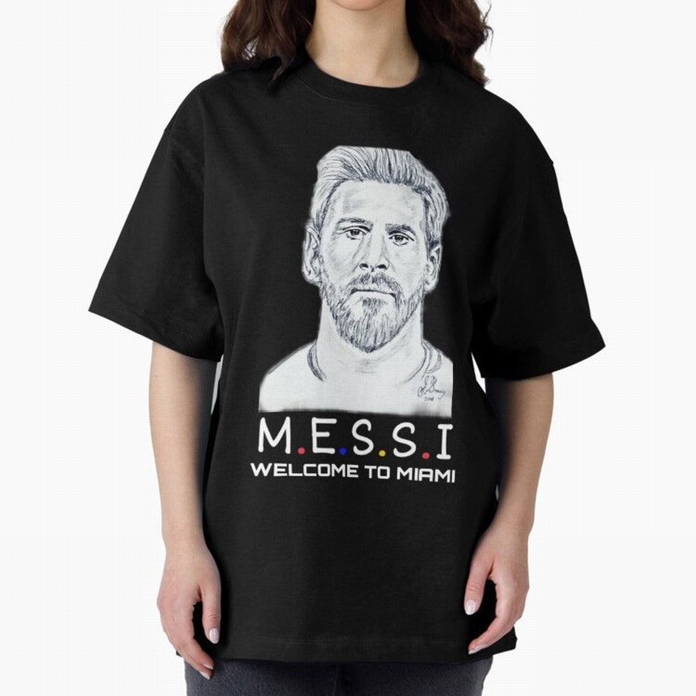 Lionel Messi, welcome to Miami Essential T-Shirt Showcase FIFA World Cup 2026 Group Stage for Fans of Mbappe and Neymar and Brazil, Bringing Football History, Final Match Energy, Crowd Noise and Once in a Lifetime Moments; Made for Die Hard