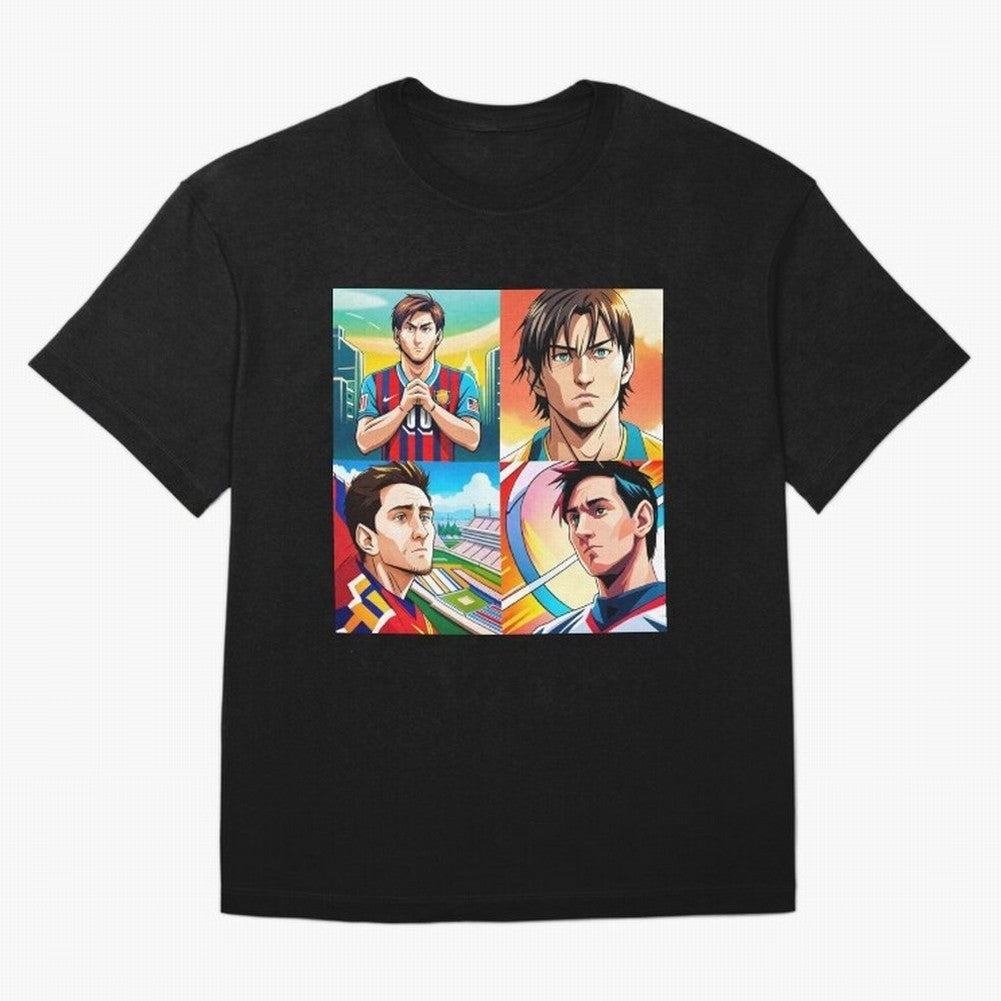 Messi Inspired Anime Art Pack Classic T-Shirt Remember FIFA World Cup 2026 USA Canada Mexico for Fans of Haaland and Mbappe and Argentina, France and Brazil, Bringing Global Supporter Spirit, Legendary Goals, National Colors and Tournament