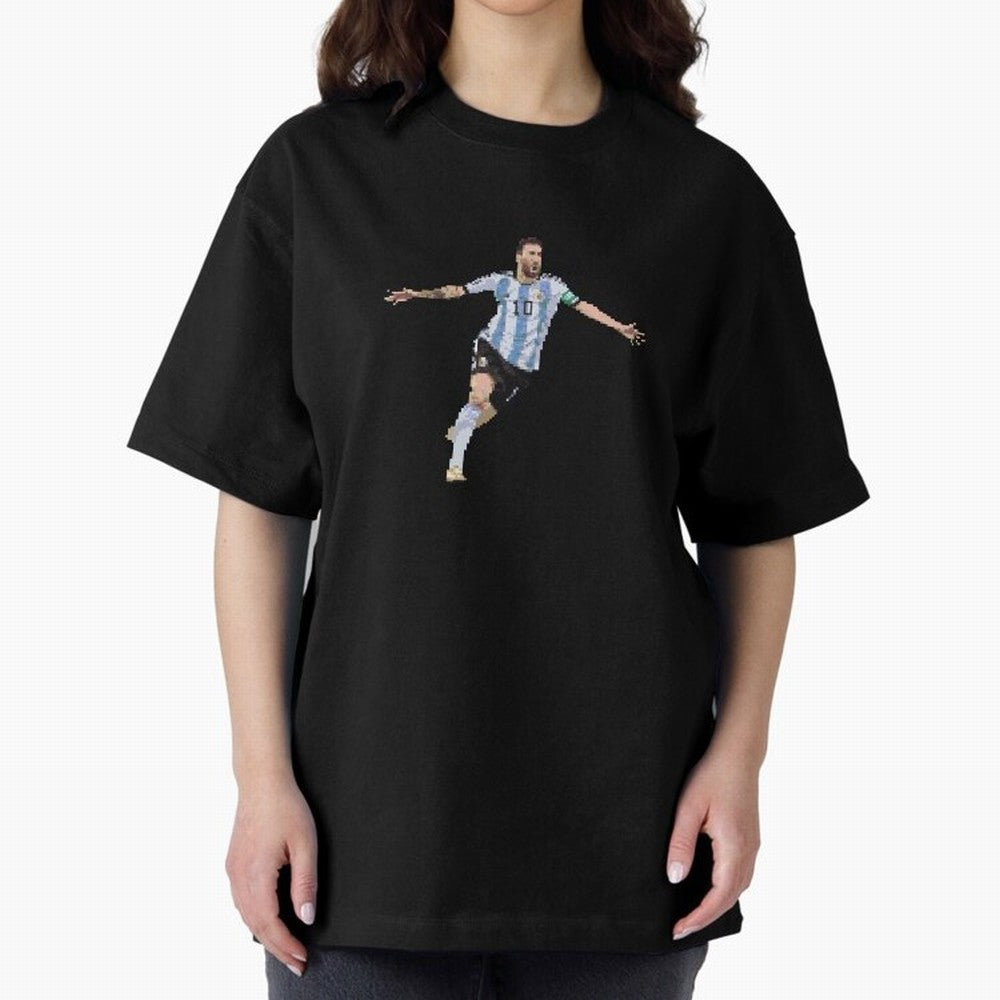 Lionel Messi Oversized T-Shirt Join the Countdown to FIFA World Cup 2026 USA Canada Mexico for Fans of Neymar and France and Portugal, Bringing Stadium Chants, National Pride, Trophy Dreams and Unforgettable Football Memories; Made for Die Hard