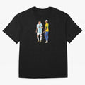 Messi and Neymar Chit Chat Illustration Oversized T-Shirt Show Passion for the Stars of FIFA World Cup 2026 Group Stage for Fans of Messi and England, France and Netherlands, Bringing Goal Celebration Energy, Supporter Heritage, Football Icons and