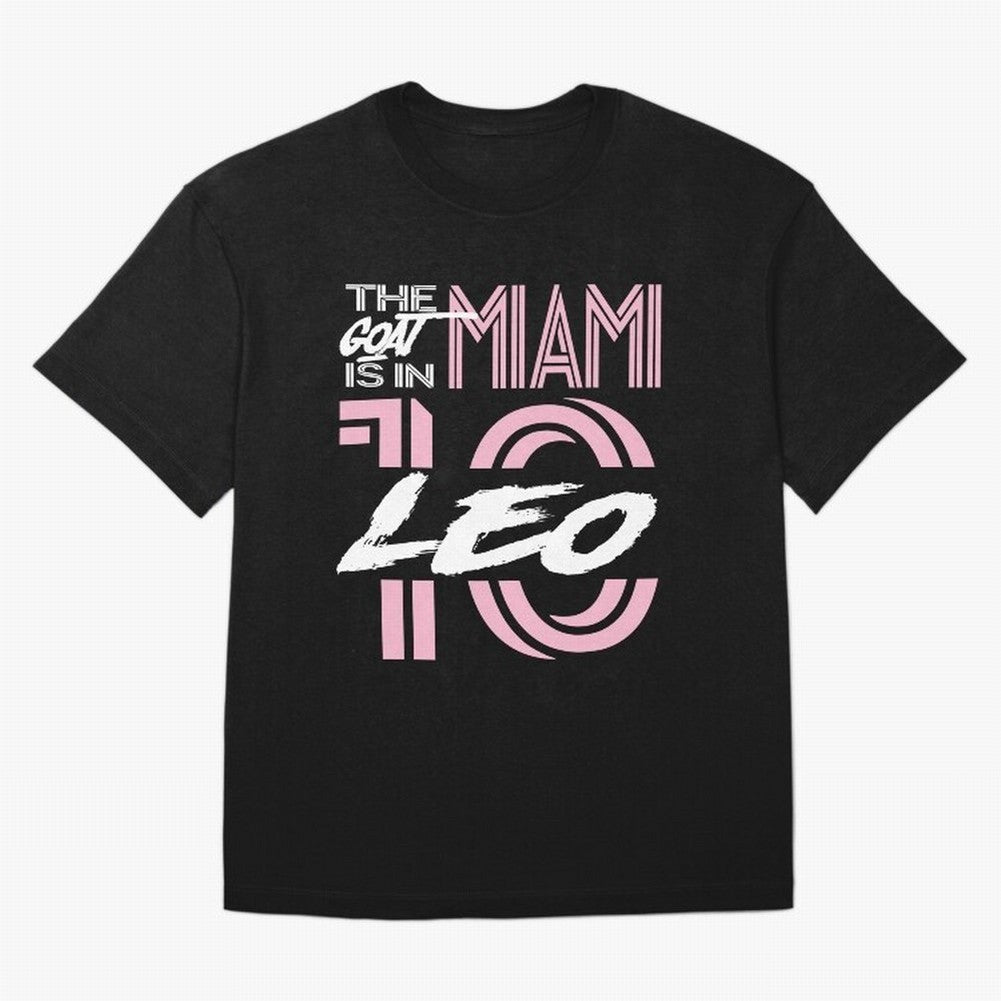 Leo the Goat Is In Miami Classic T-Shirt Showcase FIFA World Cup 2026 Spirit, Driven by Argentina and Brazil, Neymar, Haaland and Cristiano Ronaldo, Sports Nostalgia, International Competition, Famous Players and Unforgettable Victories; Made for