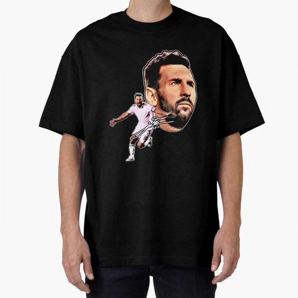 Lionel messi Retro Style Tee Bootleg big face vintage argentina Football Legend Classic T-Shirt Join the Countdown to FIFA World Cup 2026 Spirit, Made for Portugal, Spain and Germany, Neymar, Haaland and Cristiano Ronaldo, Sports Nostalgia,
