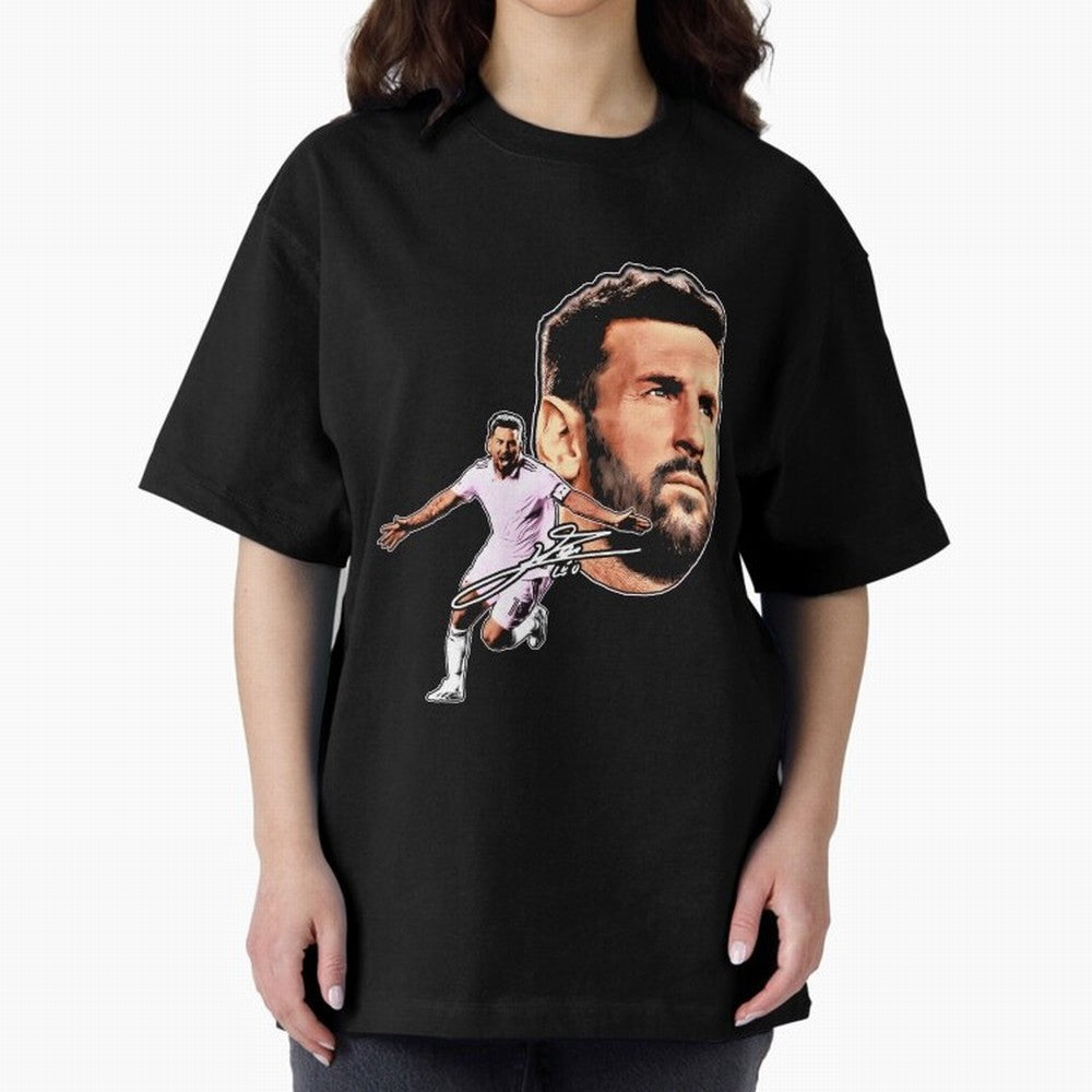 Lionel messi Retro Style Tee Bootleg big face vintage argentina Football Legend Classic T-Shirt Join the Countdown to FIFA World Cup 2026 Spirit, Made for Portugal, Spain and Germany, Neymar, Haaland and Cristiano Ronaldo, Sports Nostalgia,