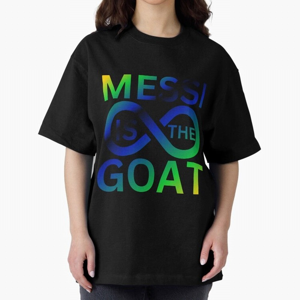 Messi is the GOAT Oversized T-Shirt Back Your Heroes with FIFA World Cup 2026 for Fans of Haaland and Mbappe and Spain and Netherlands, Bringing Stadium Memories, Football Loyalty, International Chants and Championship Tradition; Great for Watch