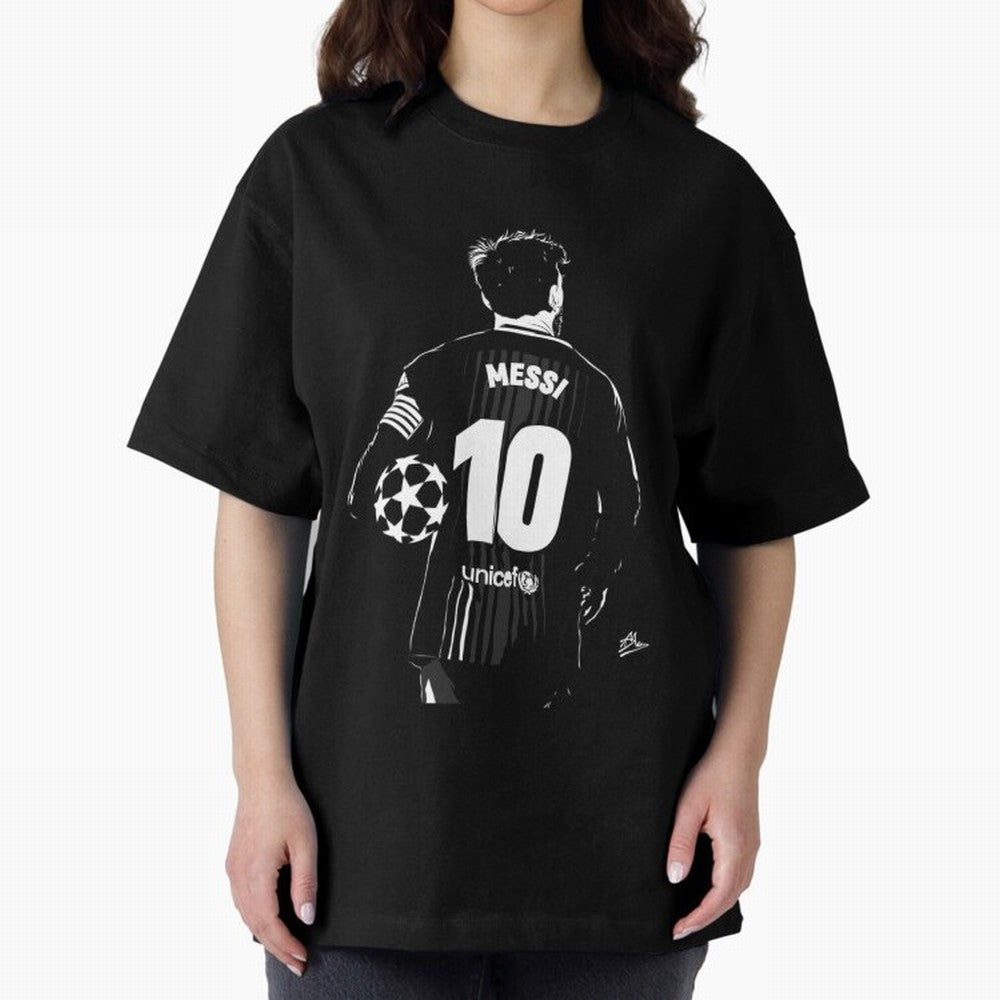 Lionel Messi Oversized T-Shirt Elevate Global Football Passion for FIFA World Cup 2026 Group Stage, Made for Mbappe and Neymar, Portugal, Spain and Germany, Sports Nostalgia, International Competition, Famous Players and Unforgettable Victories;