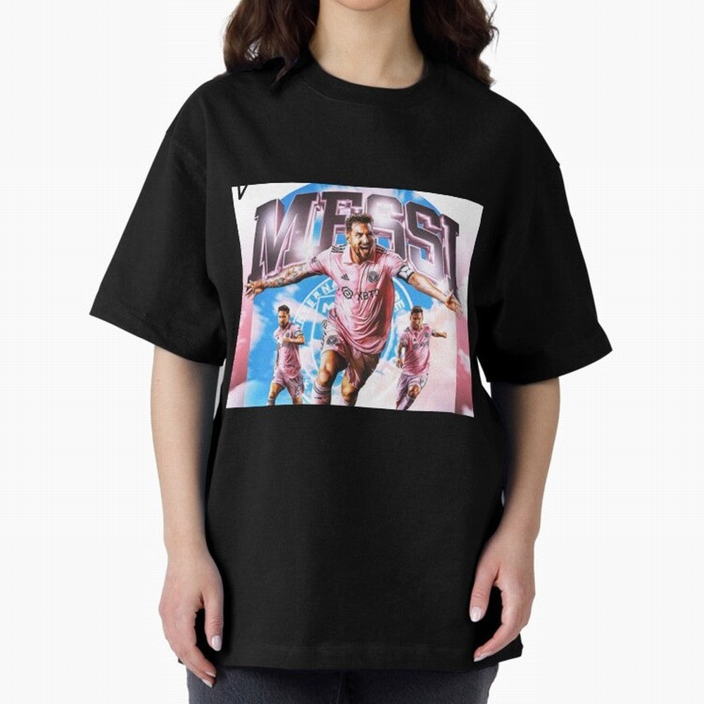 Inter Miami Messi Oversized T-Shirt Bring World Football Passion into FIFA World Cup 2026 USA Canada Mexico Spirit, Inspired by France, Messi, Championship Spirit, Famous Goals, Roaring Crowds and International Football Unity; Ideal for Passionate