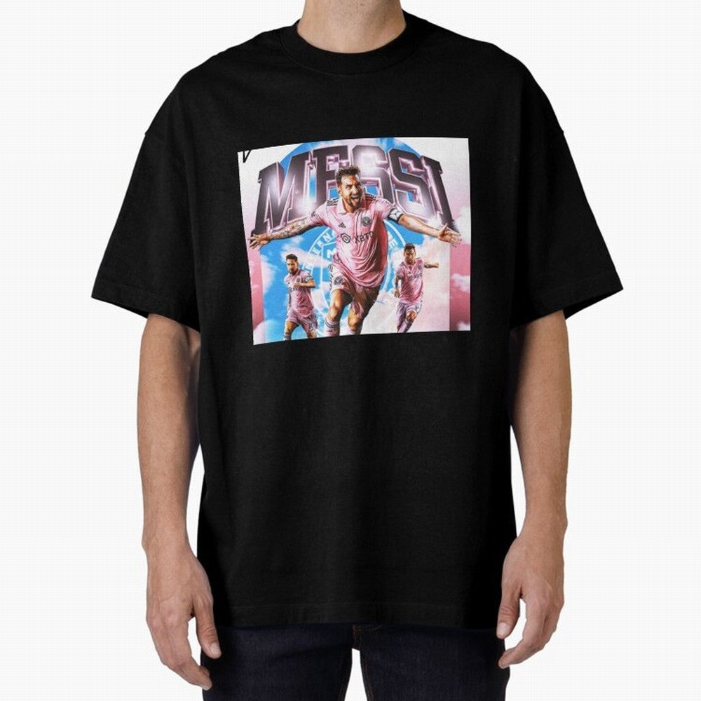 Inter Miami Messi Oversized T-Shirt Bring World Football Passion into FIFA World Cup 2026 USA Canada Mexico Spirit, Inspired by France, Messi, Championship Spirit, Famous Goals, Roaring Crowds and International Football Unity; Ideal for Passionate