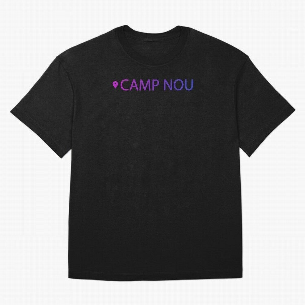 Camp Nou Barcelona Stadium Location Print Classic T-Shirt Bring Home FIFA World Cup 2026 Group Stage Spirit, with Portugal, Spain and Germany, Messi and Cristiano Ronaldo, Soccer Culture, Superstar Moments, National Team Dreams and Competitive