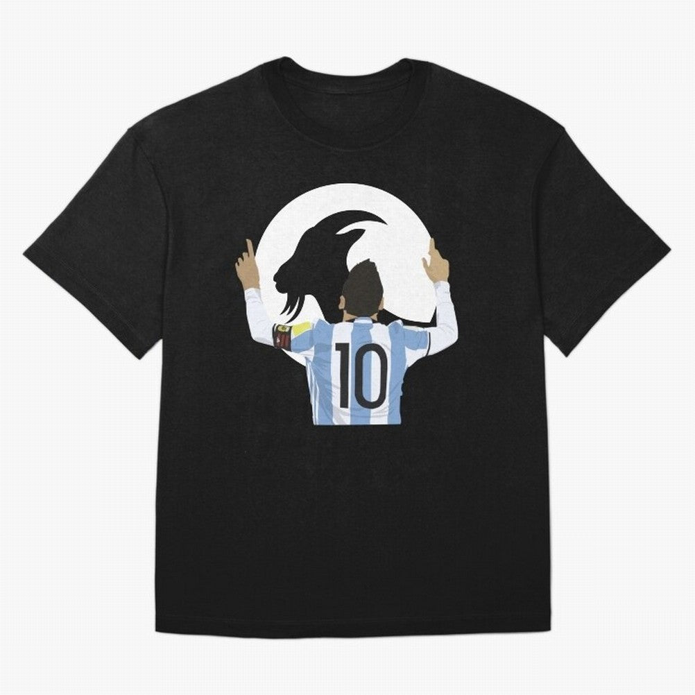 Lionel Messi Goat Oversized T-Shirt Celebrate the Next Chapter of FIFA World Cup 2026 USA Canada Mexico for Fans of Cristiano Ronaldo and England, France and Netherlands, Bringing Champion Mindset, Group Stage Buzz, Knockout Tension and Passionate