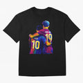 Lionel Messi and Foster child Wpap Art Classic T-Shirt Represent the Passion of FIFA World Cup 2026 Group Stage with CR7 and Messi, Brazil, Portugal and Argentina Energy, Global Supporter Spirit, Legendary Goals, National Colors and Tournament