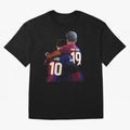 Lionel Messi and Foster child Classic T-Shirt Treasure Match Day Hype around FIFA World Cup 2026 Group Stage, Haaland and Mbappe, Spain and Netherlands, Sports Nostalgia, International Competition, Famous Players and Unforgettable Victories; Ideal