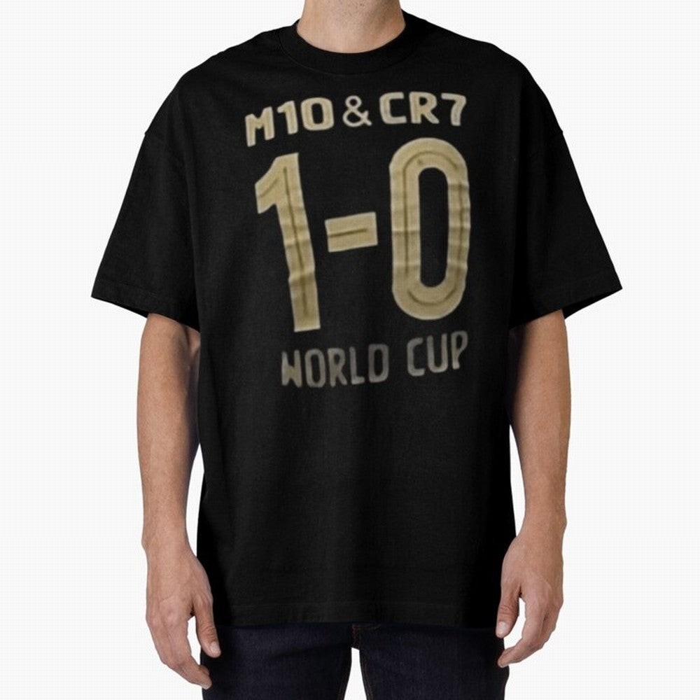 M10 And Cr7 1-0 World Cup Football Classic T-Shirt Celebrate the Stars of FIFA World Cup 2026 USA Canada Mexico Made for Haaland and Mbappe, Netherlands Energy, Supporter Pride, Iconic Celebrations, Legendary Names and Global Match Day Energy;