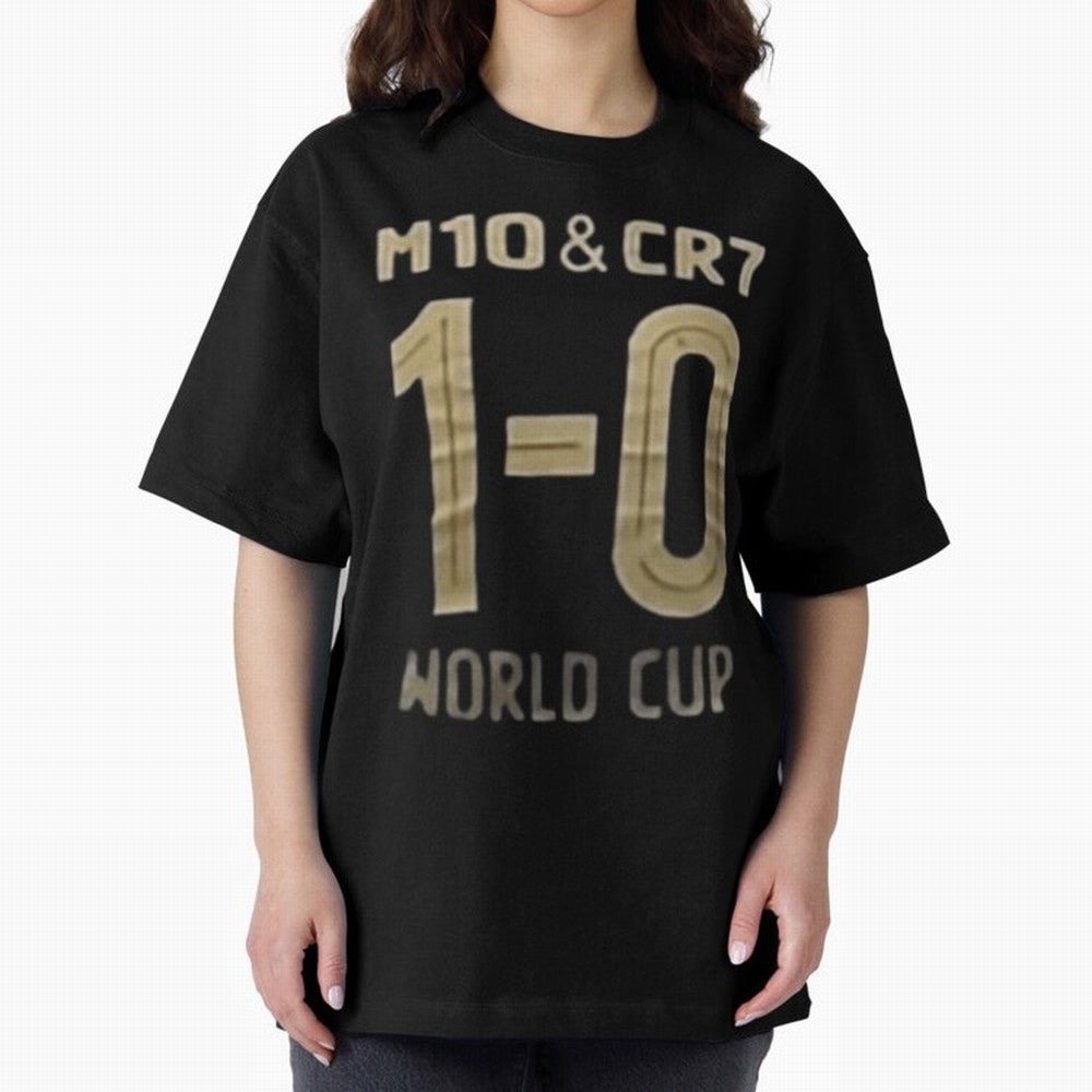 M10 And Cr7 1-0 World Cup Football Classic T-Shirt Celebrate the Stars of FIFA World Cup 2026 USA Canada Mexico Made for Haaland and Mbappe, Netherlands Energy, Supporter Pride, Iconic Celebrations, Legendary Names and Global Match Day Energy;
