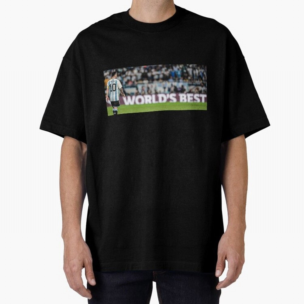 Argentina Leo Messi world best picture Oversized T-Shirt Celebrate Rivalries and Pride in FIFA World Cup 2026 Group Stage Spirit, Centered on France, Messi, CR7 and Mbappe, Global Supporter Spirit, Legendary Goals, National Colors and Tournament