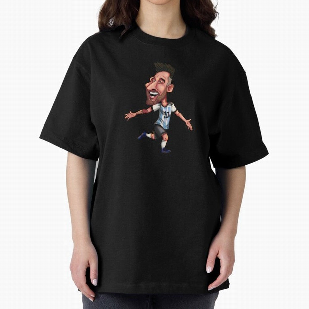 Lionel Messi Sticker Oversized T-Shirt Feel the Heartbeat of the FIFA World Cup 2026 USA Canada Mexico Journey through Haaland Highlights, Spain and Netherlands Pride, Tournament Hype, Historic Matchups, Family Viewing Parties and Global Sports