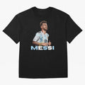 Lionel Messi Oversized T-Shirt Stand with Global Football Passion for FIFA World Cup 2026 Group Stage, Driven by Mbappe and Neymar, Argentina, Championship Spirit, Famous Goals, Roaring Crowds and International Football Unity; Perfect for People