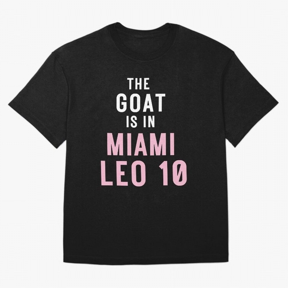 The Goat is in Miami - Leo 10 Essential T-Shirt Celebrate the Magic of FIFA World Cup 2026 Driven by CR7 and Messi, Portugal, Spain and Germany Energy, Soccer Culture, Superstar Moments, National Team Dreams and Competitive Fire; Created for Match
