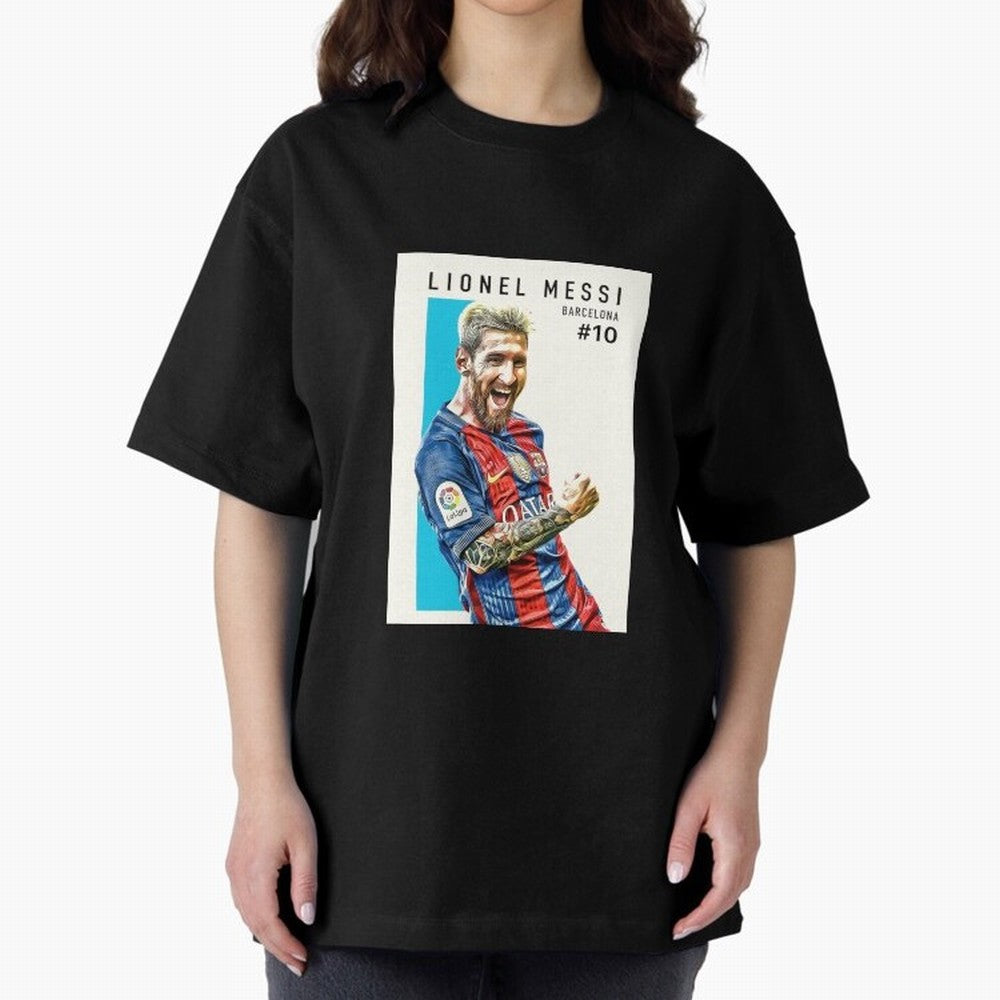 Lionel Messi Barcelona Football Classic T-Shirt Show Support during the FIFA World Cup 2026 Journey through Haaland Highlights, Argentina and Brazil Pride, Vintage Soccer Flavor, Modern Football Stars, National Flags and Final Night Emotion; Built