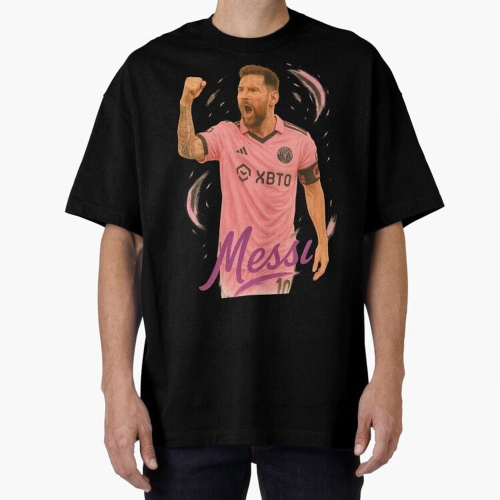 Argentina World Champs Messi Number Oversized T-Shirt Follow Every Goal of FIFA World Cup 2026 Group Stage for Fans of Haaland and Argentina, France and Brazil, Bringing Champion Mindset, Group Stage Buzz, Knockout Tension and Passionate Fan