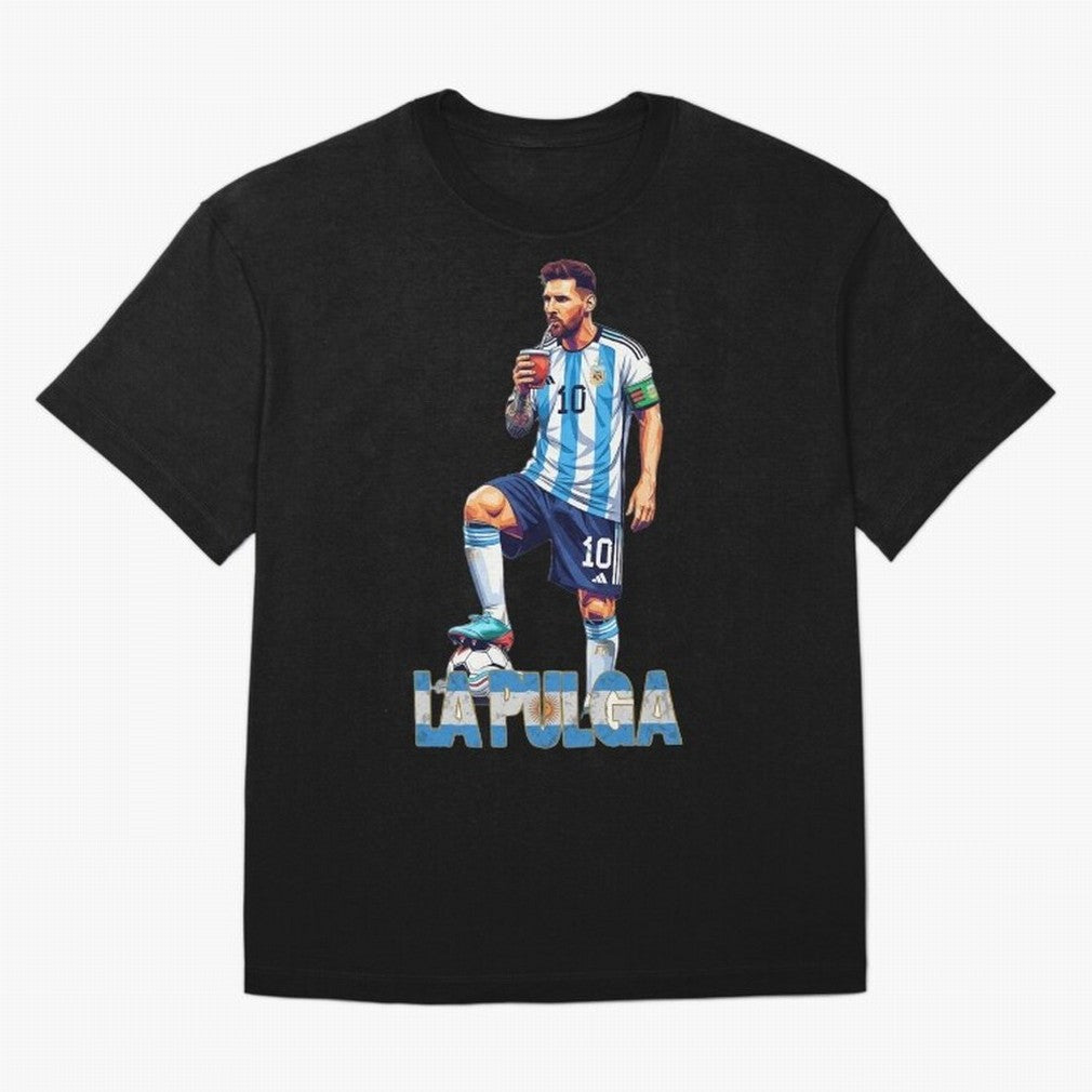 Argentina World Champs Messi Number Oversized T-Shirt Celebrate Classic Football Spirit in Global Football Passion for FIFA World Cup 2026 Group Stage, Highlighting Messi, Neymar and Mbappe, Argentina, Vintage Soccer Flavor, Modern Football Stars,