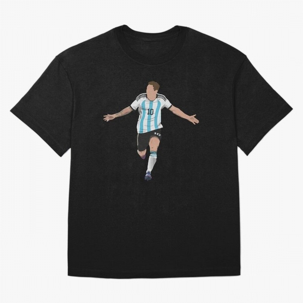Messi Goal World Cup 2022 Oversized T-Shirt Feel the FIFA World Cup 2026 Journey through CR7 Highlights, Argentina and Brazil Pride, Retro Football Energy, Iconic Rivalries, Trophy Chase Drama and Stadium Atmosphere; Ideal for Football Dads,