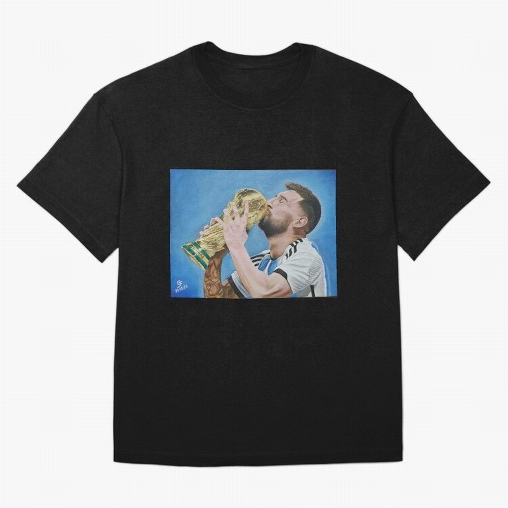 Lionel Messi Oversized T-Shirt Show Passion for the Stars of Global Football Passion for FIFA World Cup 2026, Connected to Messi, Brazil, Championship Spirit, Famous Goals, Roaring Crowds and International Football Unity; Built for Supporters