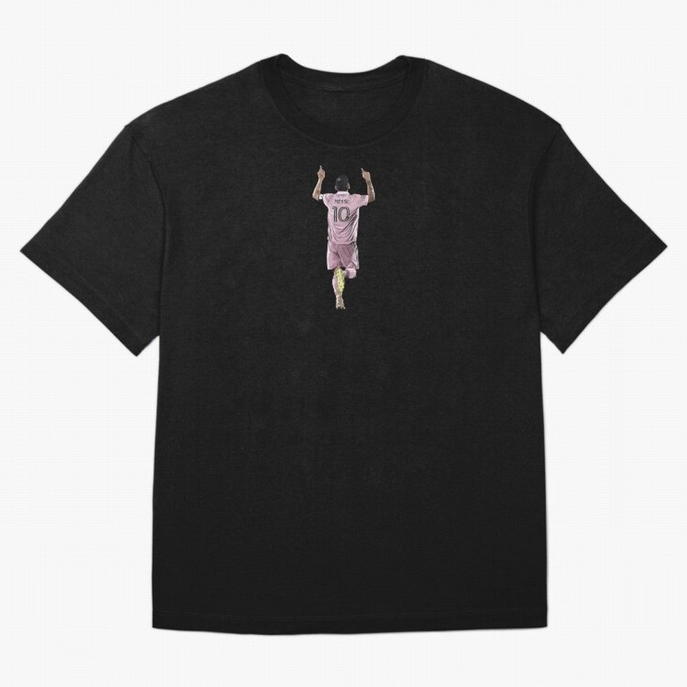 Leo Messi Soccer Football Argentina Miami Sticker Oversized T-Shirt Celebrate Every Goal in Global Football Passion for FIFA World Cup 2026, Inspired by Haaland and Mbappe, Netherlands, Goal Celebration Energy, Supporter Heritage, Football Icons