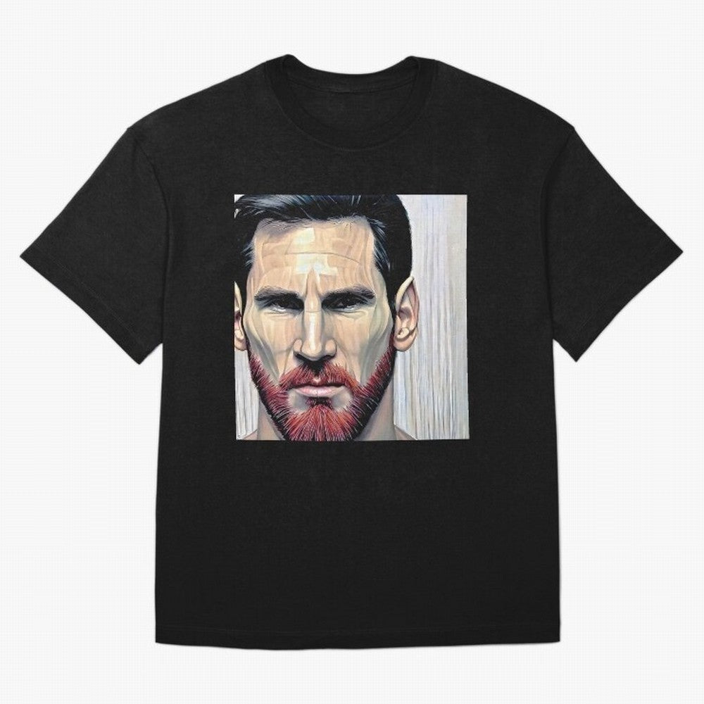 Cartoon-like Messi Oversized T-Shirt Honor the Football Icons of FIFA World Cup 2026 Spirit, Built around Argentina, Haaland and Mbappe, Match Day Excitement, Supporter Culture, Golden Goals and Global Football Passion; Created for Match Day