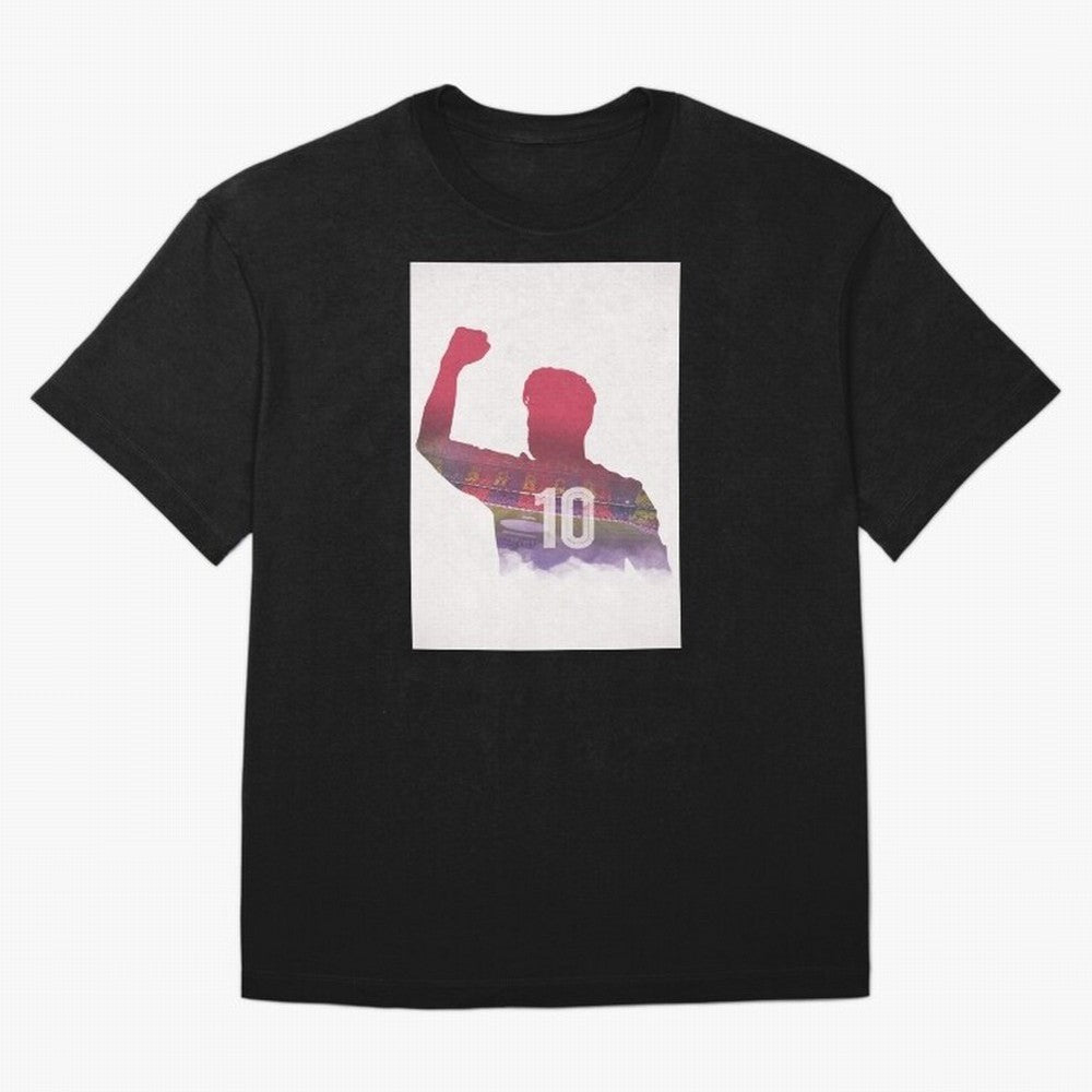 Lionel Messi Artwork Oversized T-Shirt Show Championship Spirit for Global Football Passion for FIFA World Cup 2026, with Messi and Cristiano Ronaldo, England, France and Netherlands, Global Supporter Spirit, Legendary Goals, National Colors and