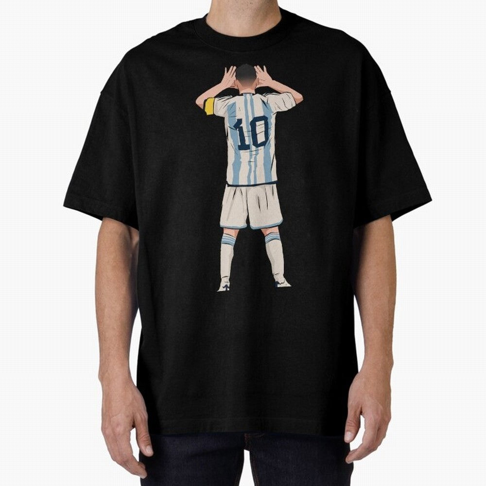 Lionel Messi Oversized T-Shirt Celebrate Global Football Passion for FIFA World Cup 2026 Group Stage, Made for Cristiano Ronaldo, Haaland and CR7, Brazil, Tournament Hype, Historic Matchups, Family Viewing Parties and Global Sports Pride; Ideal for