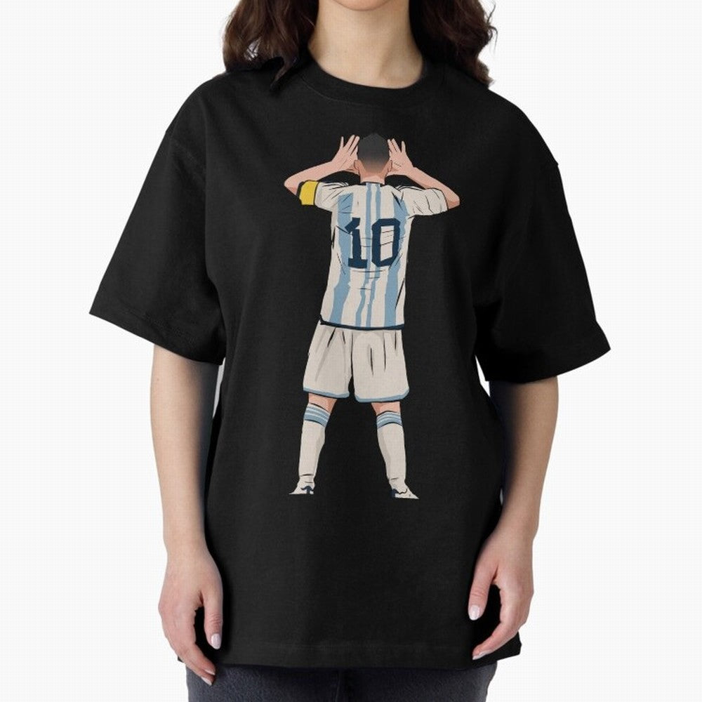 Lionel Messi Oversized T-Shirt Celebrate Global Football Passion for FIFA World Cup 2026 Group Stage, Made for Cristiano Ronaldo, Haaland and CR7, Brazil, Tournament Hype, Historic Matchups, Family Viewing Parties and Global Sports Pride; Ideal for