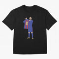 Messi minimalist design Oversized T-Shirt Represent Football Lovers during the FIFA World Cup 2026 Journey through CR7 and Messi Highlights, France and Portugal Pride, Goal Celebration Energy, Supporter Heritage, Football Icons and Worldwide