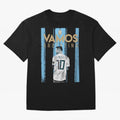 Lionel Messi TShirt Classic T-Shirt Honor Football Greatness during FIFA World Cup 2026 Group Stage for Fans of Messi, CR7 and Mbappe and Portugal, Bringing Vintage Soccer Flavor, Modern Football Stars, National Flags and Final Night Emotion;