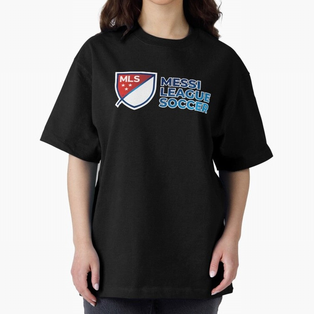 MLS Messi League Soccer Oversized T-Shirt Bring Champion Energy into FIFA World Cup 2026 USA Canada Mexico for Fans of Messi and Portugal, Spain and Germany, Bringing Sports Nostalgia, International Competition, Famous Players and Unforgettable
