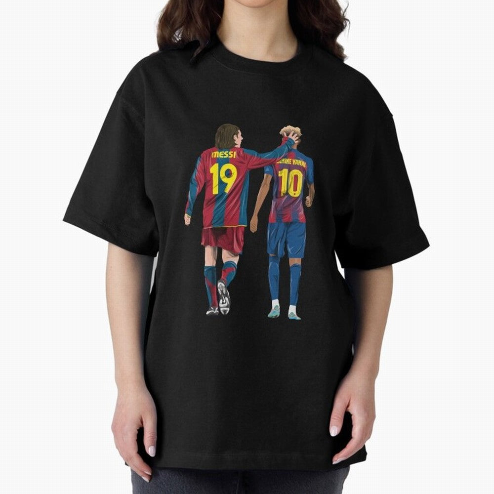 Lionel Messi and Friend Oversized T-Shirt Bring Match Day Fire to the FIFA World Cup 2026 Journey through CR7 and Messi Highlights, Argentina and Brazil Pride, Fan Favorite Moments, National Team Passion, Big Match Drama and Soccer History; Ideal