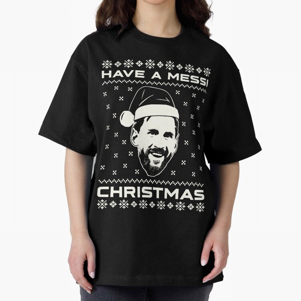 Lionel Messi Christmas Classic T-Shirt Keep Football History Alive during the FIFA World Cup 2026 USA Canada Mexico Journey through CR7 and Messi Highlights, Argentina and Brazil Pride, Worldwide Fan Energy, Dramatic Goals, Stadium Lights and