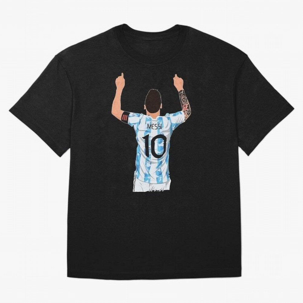 Lionel Messi Oversized T-Shirt Feel the FIFA World Cup 2026 Group Stage Journey through Messi and Cristiano Ronaldo Highlights, Argentina and Brazil Pride, Match Day Excitement, Supporter Culture, Golden Goals and Global Football Passion; Great for